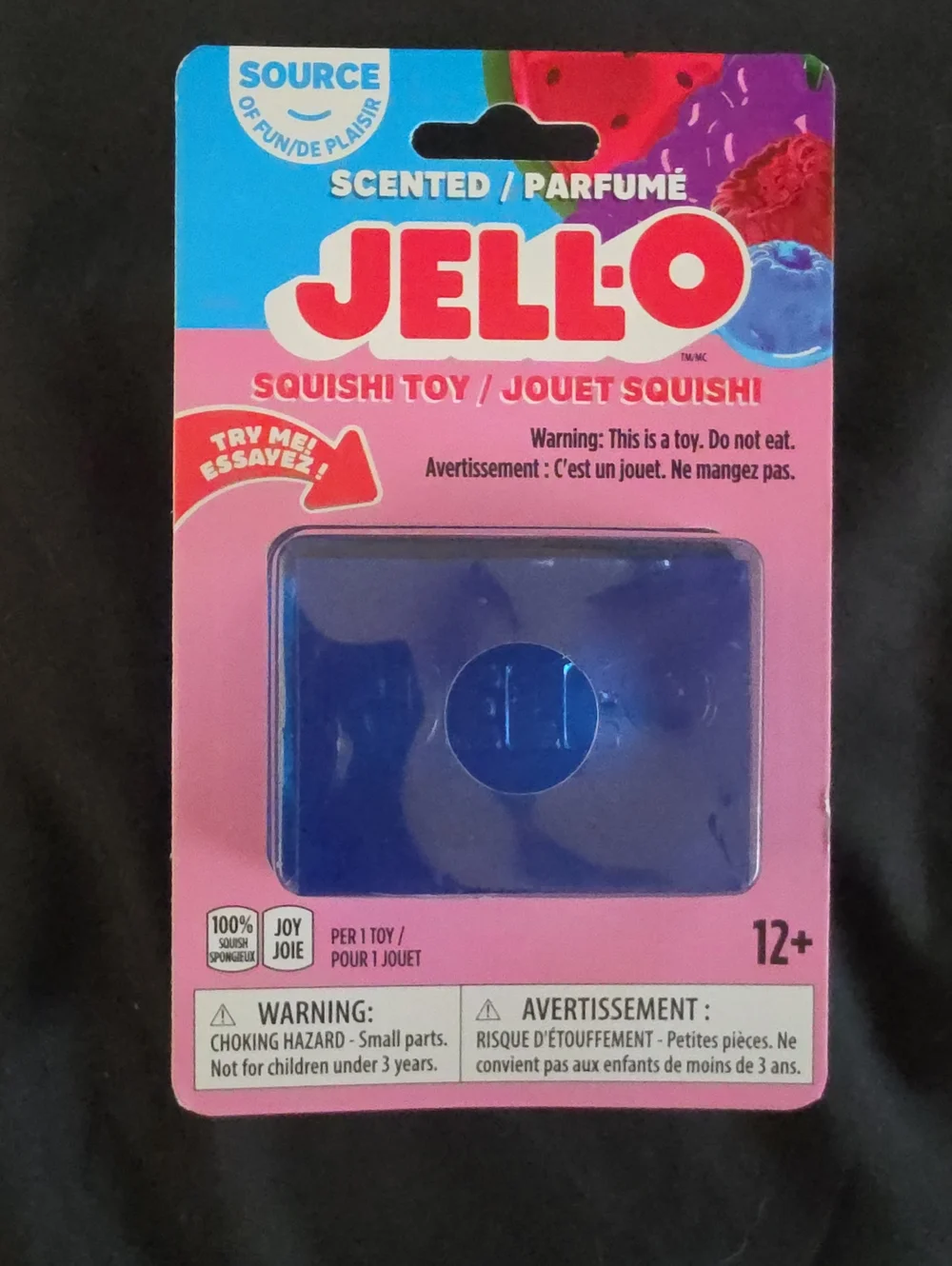 Scented Blue Squish Toy - Jell-O Brand